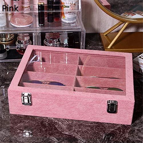 アイウェア収納ボックス、 ユニセックス8-フレームメガネサングラスストレージボックス細かい細工ファイン外観 眼鏡を簡単に見つけて保管する (33cmx24cmx8cm)