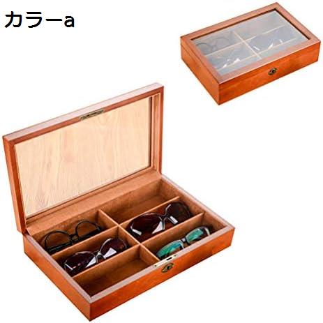 眼鏡ディスプレイケース、サングラスオーガナイザージュエリーボックスサングラススタンドトレイ収納ボ..