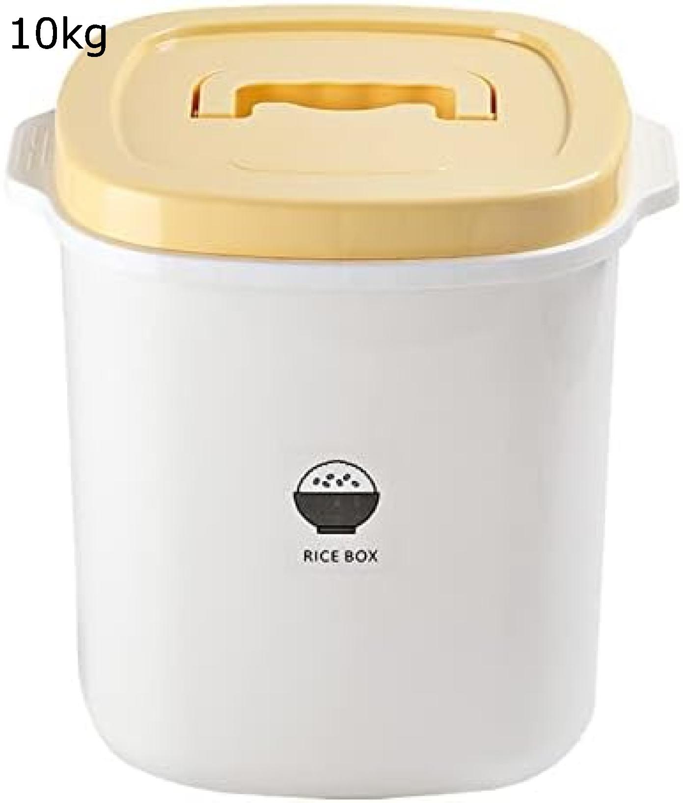 米びつ 保存容器 密閉 ライスストッカー お米入れ 大容量 お米ケース プラスチック おしゃれ 取っ手付き 積み重ね可能 米櫃 小麦粉 コーヒー豆 スリム キッチン収納 清潔便利 貯蔵タンク 酸化防止 湿気防止 防虫 (10kg)