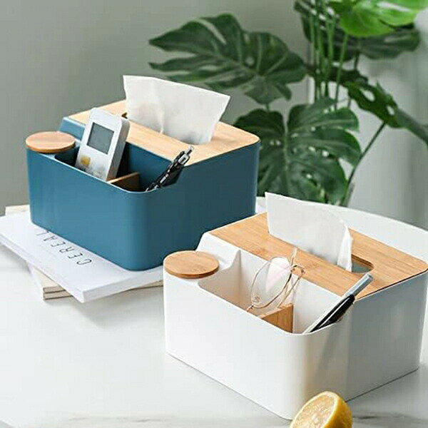 【全店通用25%OFFクーポン】TETSMG リモコンラック ティッシュケース ティッシュボックス 化粧品収納 小物入れ 五格収納 仕切り板取り外し可能 ボックス 北欧 おしゃれ 卓上 多機能収納 [3]