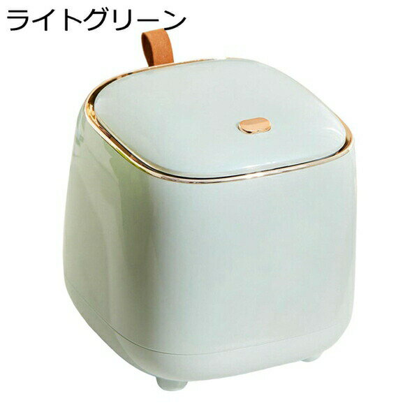 ミニゴミ箱プレスタイプのゴミ箱小さなくずかご二層ゴミ箱デスクトップ用オフィスコーヒーテーブルテーブルカウンタートップバスルーム ライトグリーン
