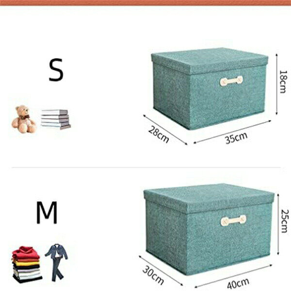 大森麗萱の収納ボックス 収納ケース 大容量 衣類収納 折りたたみ 取っ手付き ふた付き おしゃれ 布製 衣装ケース 折り畳み 収納ボックス 整理箱 大型グレー無臭綿麻蓋付き収納ボックス 金属取っ手 おもちゃ収納 寝室適用 小物収納 玄関 リビング (ピンク 【46*36｜アングル2