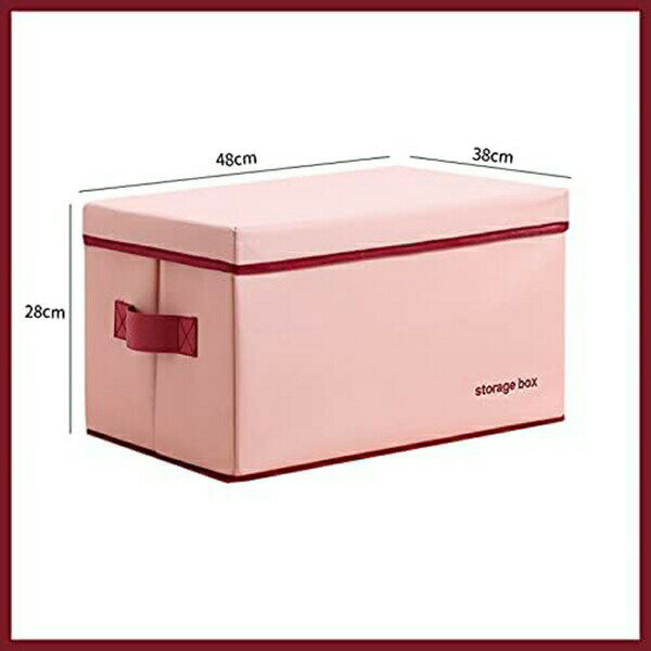 大森麗萱の衣装ケース 大容量 収納ケース 収納ボックス 衣類 雑貨 書類 ファブリックボックス 押し入れ クローゼット 折り畳み式 コンパクト ワイドタイプ 衣替え 手触りの良い 綿麻 省スペース 収納ケース 収納ボックス｜アングル3