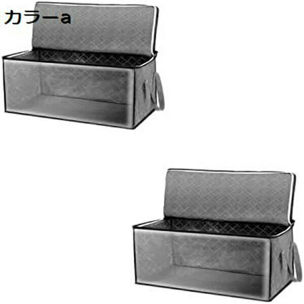 収納袋 衣類用 不織布 衣装ケース 収納ボックス ソフトケース 折りたたみ 出し入れ簡単 大容量 衣類収納 取っ手付き ふた付き おしゃれ 布製 衣装ケース 透明窓付き ファスナー