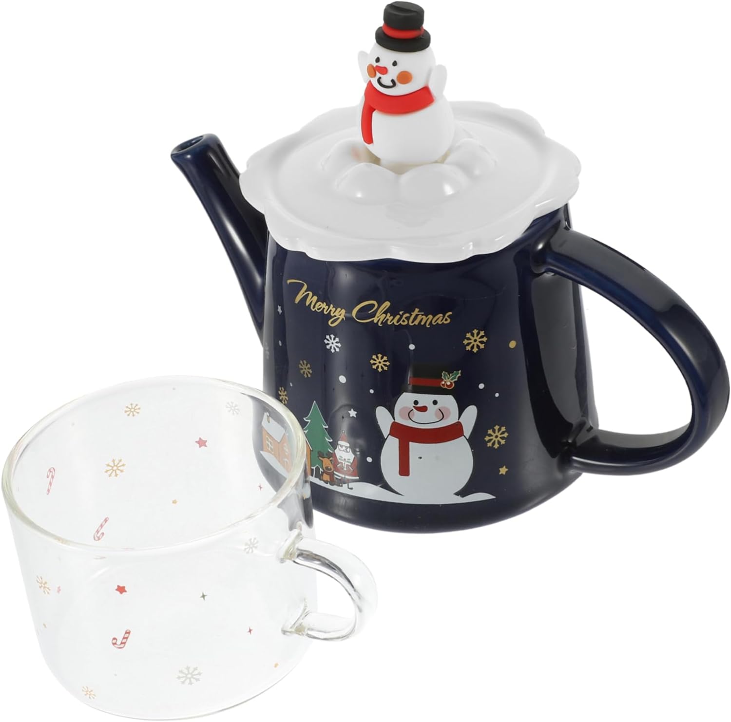 　　　 ◆◇◆売れている秘密◆◇◆ クリスマスセラミックティーカップ - 美しくエレガントでクリスマス要素があり、クリスマスに適したお茶を飲むのに最適なティーセットです。 ティーポットセラミック - ティーポットはセラミック素材でできており、質感が細かく、耐久性があり、美しく、寛大です。 ベッドサイドウォーターカラフェ - 細かい仕上がり、優れた質感、優れた耐熱性と耐久性があり、長期間お使いいただけます。 家庭用ティーポット - このティーセットは、家庭、屋外、オフィス、ビジネス、ホテル、ピクニックでの使用に非常に適しており、幅広く適用できます。 クリスマス雪だるまコーヒーマグ - クリスマス要素で装飾されたティーポットカップセットは、クリスマスパーティーの雰囲気をより強くします。 　　　◆◇◆注意事項◆◇◆ご覧のモニターの環境、撮影環境により実物と色味が異なって見える場合がございます。湿った状態で他のものと擦り合わせると色が移る恐れがあります。濃色品の洗濯時は、白色、淡色と分けて洗ってください。説明 パッケージリスト 1 x セラミックティーポット 1 x ガラスカップ特徴 - 容量: ティーポット: 500ml。カップ: 300ml ティーポット セラミック- サイズ: 19.00x15.30x12.00cm/7.47x6.01x4 クリスマスパーティーティーウェア。- 色: 示されているティーポット- 素材: セラミック、ガラス家庭用品- サイズ: 10.00x8.00x6.00cm/3.93x3.14x2 小さなティーケトル。- サイドハンドルはユニークで持ちやすく、家庭用ティーポットのより良い体験をもたらします。- 細かい細工、優れた質感、優れた耐熱性と耐久性、そして長い間お使いいただけるセラミックティーセット。- 合理的なデザインと適度な容量で、クリスマスティーポットカップセットに非常に優れたティーウェアセットになります。- ポータブルティーポットとティーカップ、使いやすく便利、省力化、漫画のティーケトルの保管に便利。- クリスマス要素で装飾されたティーポットカップセットは、クリスマスパーティーの雰囲気をより強力にするクリスマスティーポットセットです。商品情報 ポータブル ティーポット クラシックなレトロなクリスマス スタイルで、お祭りの雰囲気を作り出すことができます。雪だるまコーヒー マグカップは、優れたお茶の準備ツールであり、よく役立ちます。ウォーター ボトルは、クリスマス ティーポットとカップのセットです。優れたセラミックとガラス素材、優れた質感を持ち、効果的に抵抗できます。装飾的なティーポットで、お茶を飲むのが大好きな友達に送ることができます。