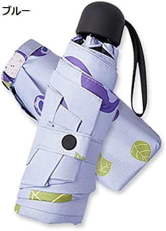 果物柄 収納ポーチ付き 折りたたみ傘 6本骨 晴雨兼用 日傘雨傘兼用 折り畳み傘 レディース 手開き式 耐..