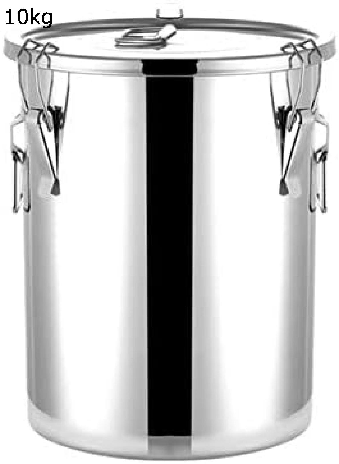 米びつ ステンレス米びつ 鮮度を保ち 家庭用大容量 虫除け 防湿 密閉式 袋のまま こめびつ 米入れ お米収納 米櫃 家庭の貯蔵の ボックス キッチン収納 軽量 清潔便利 シルバー