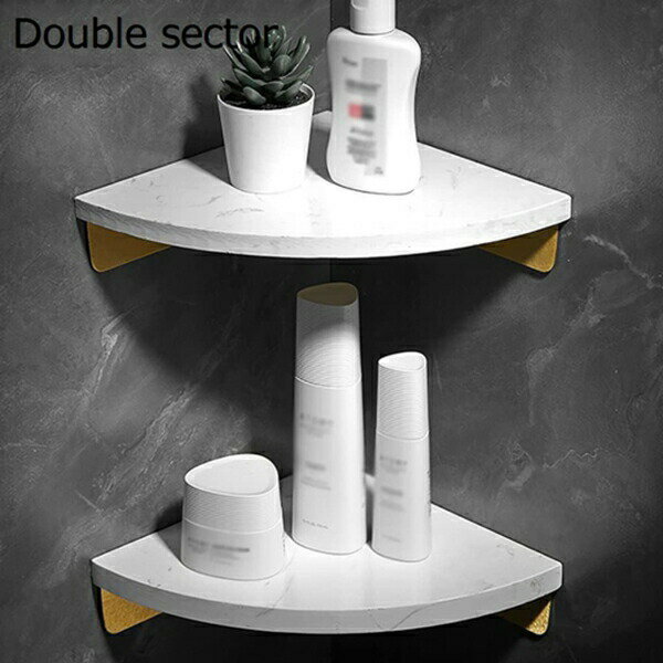 浴室用ラック コーナー三角 バスルーム ステンレス シャワーラック 強力粘着固定 石鹸置き お風呂の壁に 水切り 風呂場 洗面所 収納壁掛け棚