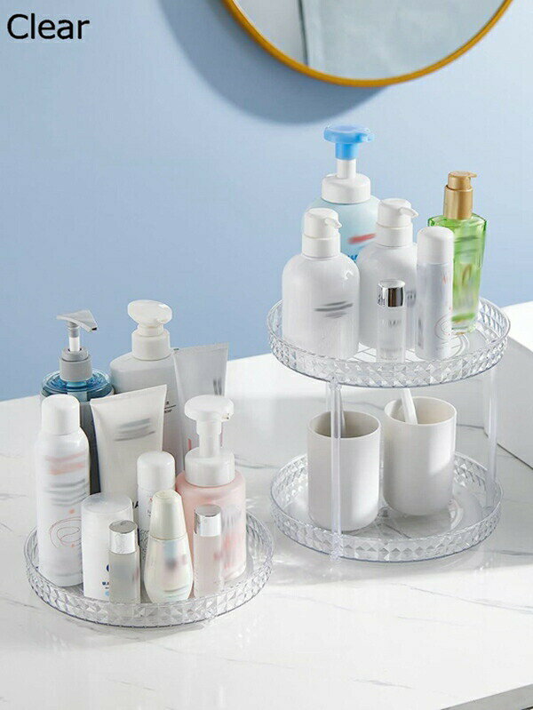 浴室ラック シャンプーラック お風呂ラック 洗面所 お風呂 キッチン壁面収納 1個 クリア バスルーム収..