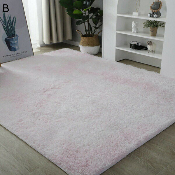 【全店通用25%OFFクーポン】カーペット 長方形 ラグ 洗える 100*160cm シャギーラグ オールシーズン おしゃれ じゅうたん 四角 タイダイ ラグマット 絨毯 滑り止め付き 抗菌 ホットカーペット 床暖房対応 リビ [2]