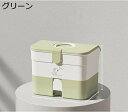 薬箱 ピルケース 2層 大容量 薬ボックス 便利 くすり整理 ピルボックス 引き出し 取っ手付き ロック機能つき 救急箱 応急ボックス コンパクト 小物入れ 整...