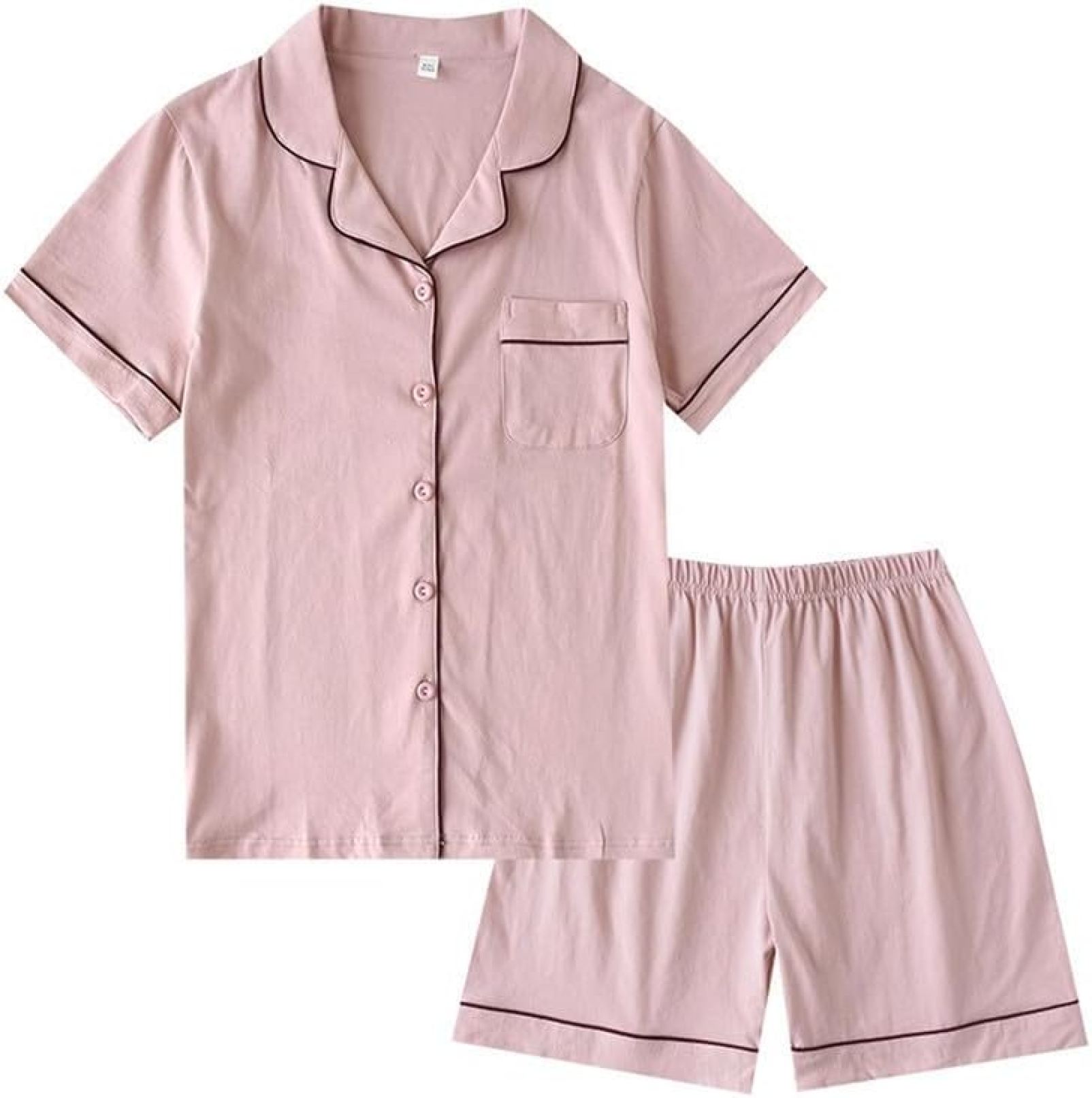 パジャマ カップル 綿 ルームウェア 半袖シャツ ショートパンツ上下セット部屋着 吸汗速乾 通気 春夏