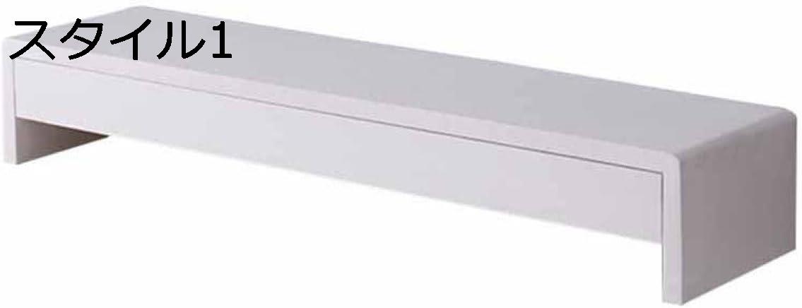 モニター台 引出し モニタースタンド 58*20*8cm 木製 大容量 キーボード収納 1段 引出し 書類収納 スタ..