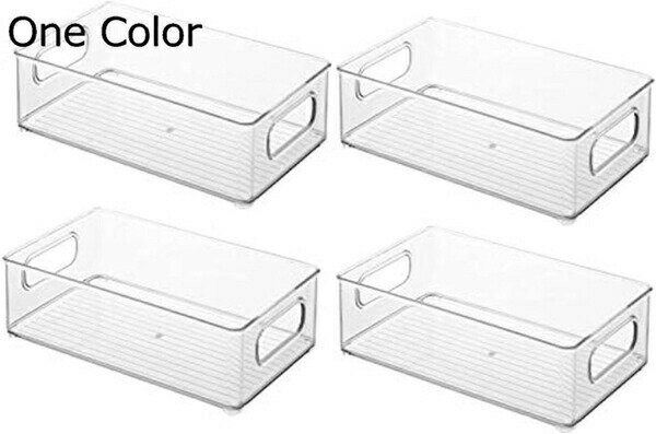 冷蔵庫収納ボックス 透明ボックス 冷蔵庫トレー 冷蔵庫オーガナイザービン　キッチン収納ビン　プレミ..