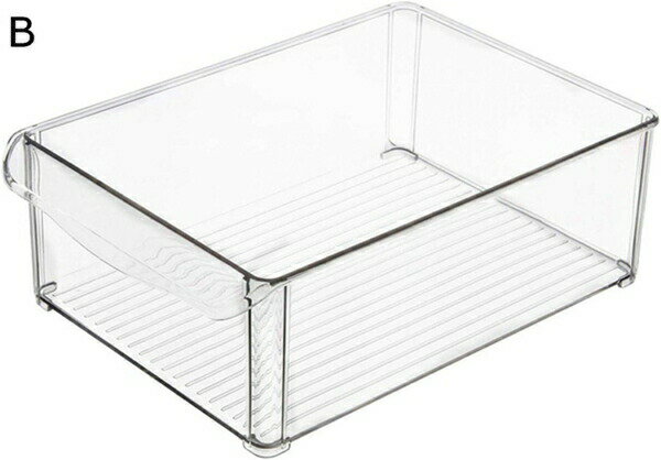 冷蔵庫用収納ボックス 冷蔵庫トレー パントリー?冷蔵庫収納トレー 重ねて収納 透明 プラスチック製 収..