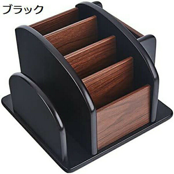 トレードワン リモコンラック 小物 整理 収納ケース 回転式 可動式仕切り付き 携帯電話 メガネ ハサミ ..