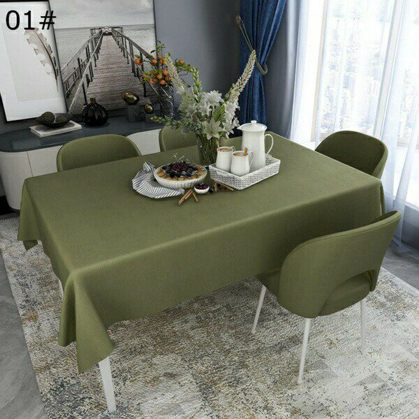 北欧おしゃれPVC防塵 防水 耐久 耐熱 テーブルマット 矩形 テーブルカバー 100*160cm