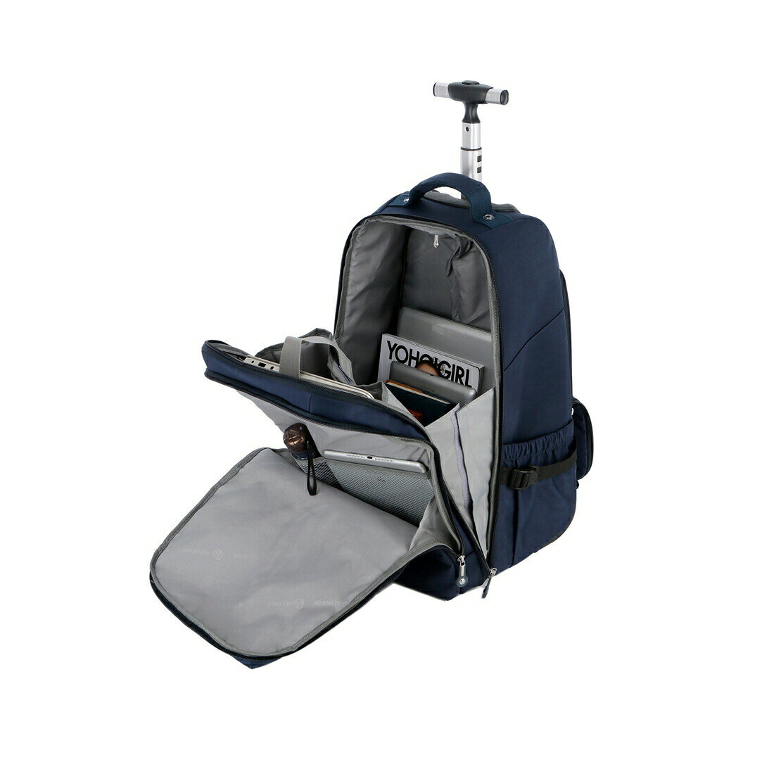 【全店通用25％OFFクーポン】リュックキャリー 3way キャスターバッグ 25L キャリーバッグ 小型 2~3泊対応 2輪 撥水加工 トロリーバッグ メンズ レディース 旅行 合宿 出張 旅行バッグ スーツケース lxom-10052898 大森麗萱 サンプル画像2