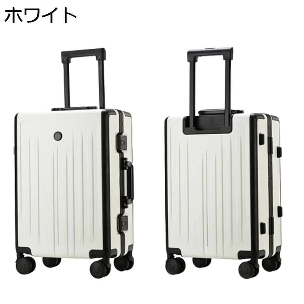 　　　 他のサイズはこちら Lサイズ（65L/託送必要/6-8泊） 　　　 ◆◇◆人気の秘密◆◇◆ 【バッグ仕様】：Sサイズ：35cm×23cm×49cm、1-3泊に似合います、収納可能サイズ：35L、メイン素材：ABS樹脂とPCでの混合素材。超軽量で収納便利、初心者の方から旅慣れた方まで幅広くご利用頂けるスーツケースです。男女兼用のキャリーケースです。 【高品質素材】：ABS樹脂+PC耐衝撃材を採用し、耐衝撃性に優れた上、高弾性で、変形しにくい。ボディーの粘り強さと荷重レベルを高めるとともに、超軽量のキャリーバッグと頑丈なボディーの完璧な統一を実現しました。エンボス加工、傷つきにくい。また衝撃に強いコーナーパッド付きで、移動時の衝撃や、受託手荷物扱い時などの衝撃から大切な荷物を守ります。携帯便利、女性でも楽々に持ち出かける人気なキャリーケースです。 【TSAロック付き】：海外旅行には欠かせない世界基準のダイヤル方式のTSAロックを採用しています、より安全で便利です。米国をはじめ、世界各地の空港で荷物を預ける際に鍵をかけたまま預けることができるTSAロックを採用しています。暗証番号式だから鍵をなくすリスクもありません。工場から出荷する時の初期パスワードは「000」です。※TSAロックの鍵は運輸保安庁の職員が所有する物で、本製品は付属しておりません。 【アルミフレーム式】：アルミフレームはリベットで固定しており、スーツケースの寿命を延ばします。ファスナー製のフレームよりも強固で、ケース内の物をしっかりと保護して崩れるのを防止します。素材の性質上、水を簡単に浸入させないことも安心できるポイントです。アルミは鉄などに比べて軽い金属であるため、その手軽さで取り扱いが楽になります。軽量さ故に、海外旅行やビジネス出張に便利です。 【三段調節キャリバー＆静かなキャスター】：アルミニウム製の超軽量のキャリバーは伸縮可能で、ご自分の身長に合わせて、スムーズな3段階調整が可能です。高弾性TPE衝撃軽減素材のキャスターを採用し、より静かで耐摩耗性も向上しています。スムーズな滑りを実現しながら、360度の自由回転もできます。耐振性に優れるデザインで、荷物を入れて凸凹な路面でもスムーズで安定した移動を可能にします。 　　　◆◇◆注意事項◆◇◆ご覧のモニターの環境、撮影環境により実物と色味が異なって見える場合がございます。湿った状態で他のものと擦り合わせると色が移る恐れがあります。濃色品の洗濯時は、白色、淡色と分けて洗ってください。説明 【商品データ】メイン素材：ABS樹脂+PCSサイズ：35L/機内持込/1-3泊Lサイズ：65L/託送必要/6-8泊工場から出荷する時の初期パスワードは「000」です。【様々なシーンで活躍】シンプルなデザインで、男女年齢問わずご利用いただきます。旅行、出張、通学、合宿、アウトドア、遠足、ショッピング、お釣り、帰省、お出かけ、スポーツ、防災用など様々なシーンで活躍できます。母の日、父の日、誕生日、卒業日など祝日で、プレゼントとしてもオススメです。【TSAロック搭載】海外旅行には欠かせない世界基準のダイヤル方式のTSAロックを採用しています、より安全で便利です。アメリカなど領土に到着する国際旅客の手荷物について、X線透視検査を行います。荷物については開封して目視チェックもあり得るため、一切施錠しないことが求められています。TSAロックならば、検査員が専用のマスターキーで開封することができるため、預け入れ時にも施錠して渡すことができるのです。※注意：本体の鍵穴はTSA職員の検査用ですので、TSAロックの鍵は運輸保安庁の職員が所有する物で、本製品は付属しておりません。【特徴】1.ABS樹脂+PC耐衝撃材を採用し、耐衝撃性に優れた上、高弾性で、変形しにくく、上品な質感と耐久性を兼ね備え、長くご愛用いただけます。2.アルミニウム製の超軽量のキャリバーは伸縮可能で、ご自分の身長に合わせて、スムーズな3段階調整が可能です。3.高弾性TPE衝撃軽減素材のキャスターを採用し、より静かで耐摩耗性も向上しています。スムーズな滑りを実現しながら、360度の自由回転もできます。4.衝撃に強いコーナーパッド付きで、移動時の衝撃や、受託手荷物扱い時などの衝撃から大切な荷物を守ります。5.アルミフレームはリベットで固定しており、スーツケースの寿命を延ばします。ファスナー製のフレームよりも強固で、ケース内の物をしっかりと保護して崩れるのを防止します。【ご注意】1.ご購入前に、仕様をよくご確認ください。2.運送時などにできる多少のキズはお許しください。3.光撮影やディスプレイによって、実際の商品の色やサイズとウェブサイトの色やサイズが若干異なる場合があるかもしれませんので、ご了承ください。