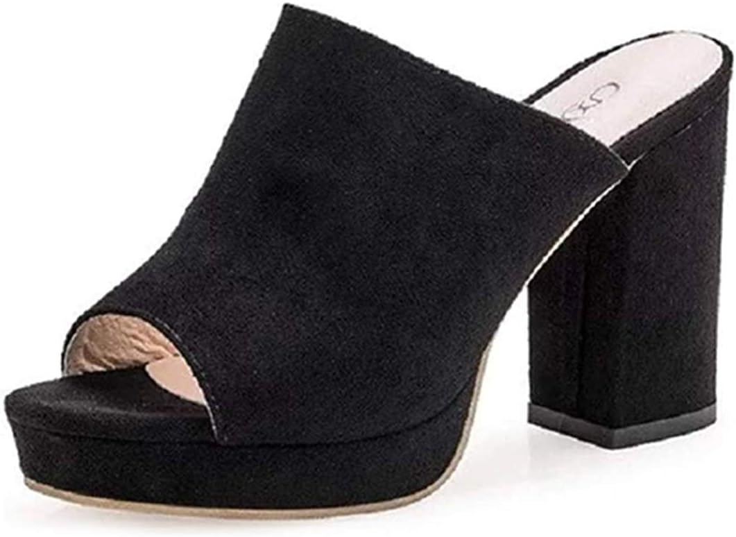 サンダル 厚底 レディース 歩きやすい ミュールサンダル チャンキーヒール オープントゥ 痛くない つっかけサンダル 婦人サンダル ミュール 厚底サンダル ハイヒール 疲