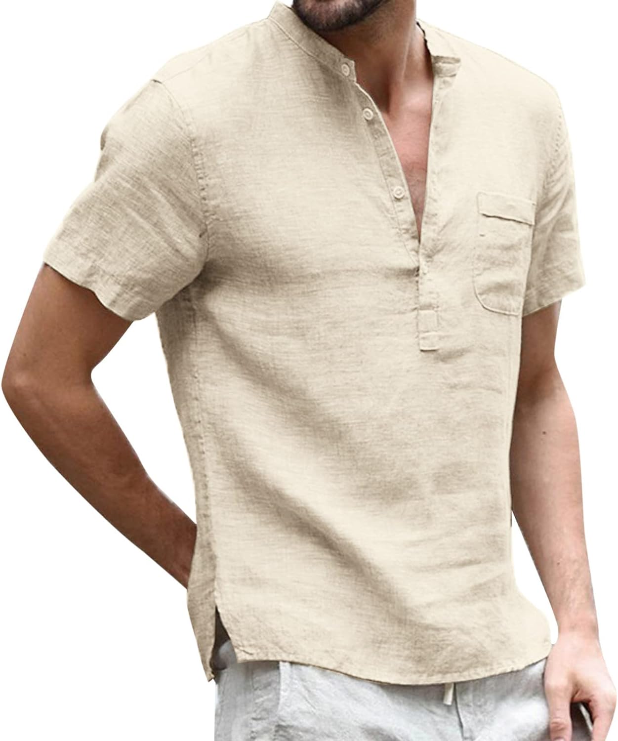 メンズ シャツ 半袖 チェック 襟付き ポケット付 ボタンダウン スリムフィット シンプル トップス メンズ 通気性 ゆったり トップス シャツ メンズ 襟付き...