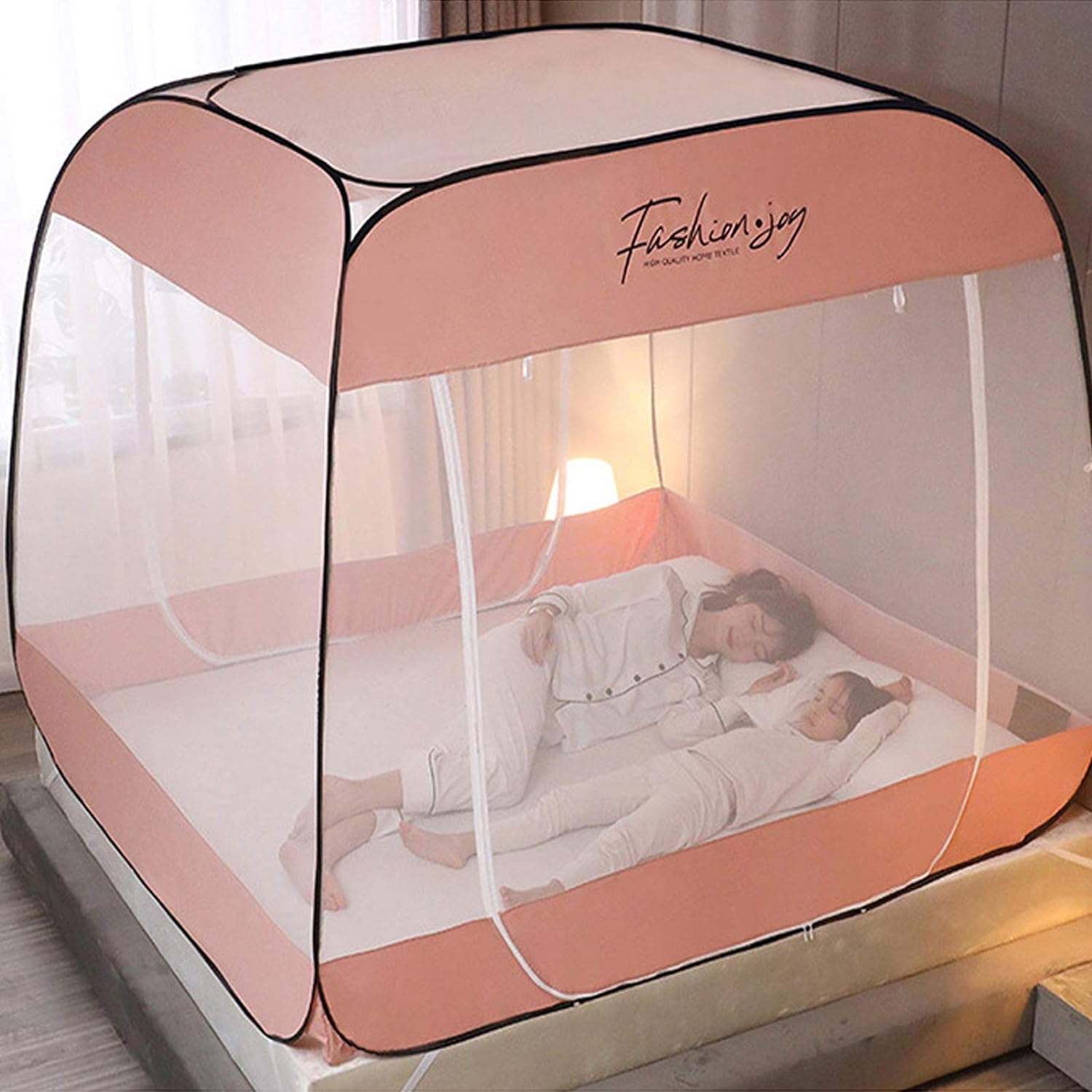 蚊帳 ワンタッチ モスキートネット 折りたたみ式 蚊よけ 虫除け 夏 蚊対策 全方位ガード テント式 キャ..