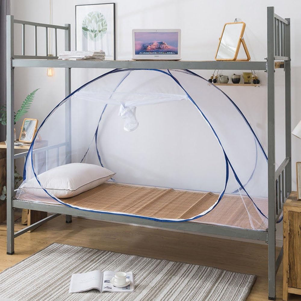 蚊帳テント 一人用 全方位ガード 蚊帳 ワンタッチ 底付き 幅100cm;120cm;150cm；180cm/蚊帳 ダブル 1ド..