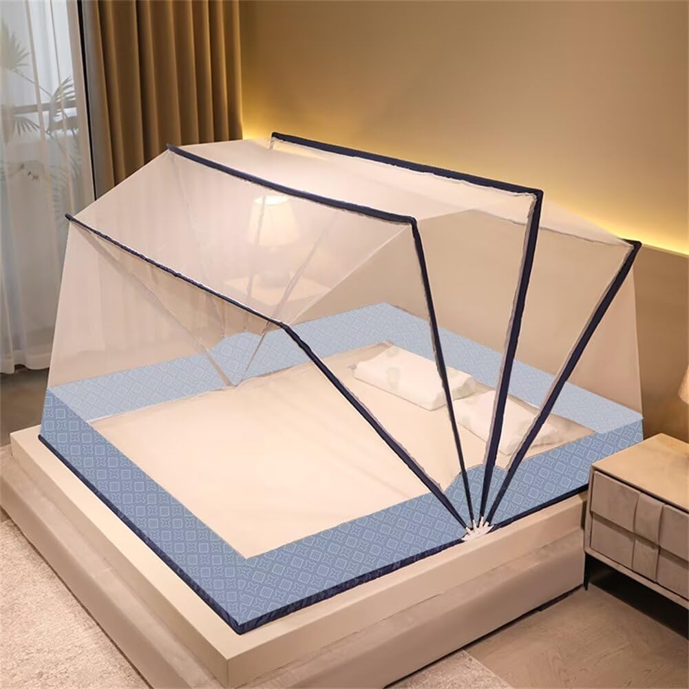 蚊帳 折りたたみ モスキートネット ワンタッチ 底なし 大空間 安定 収納便利 軽量 虫?蚊よけ 転落防止 ..