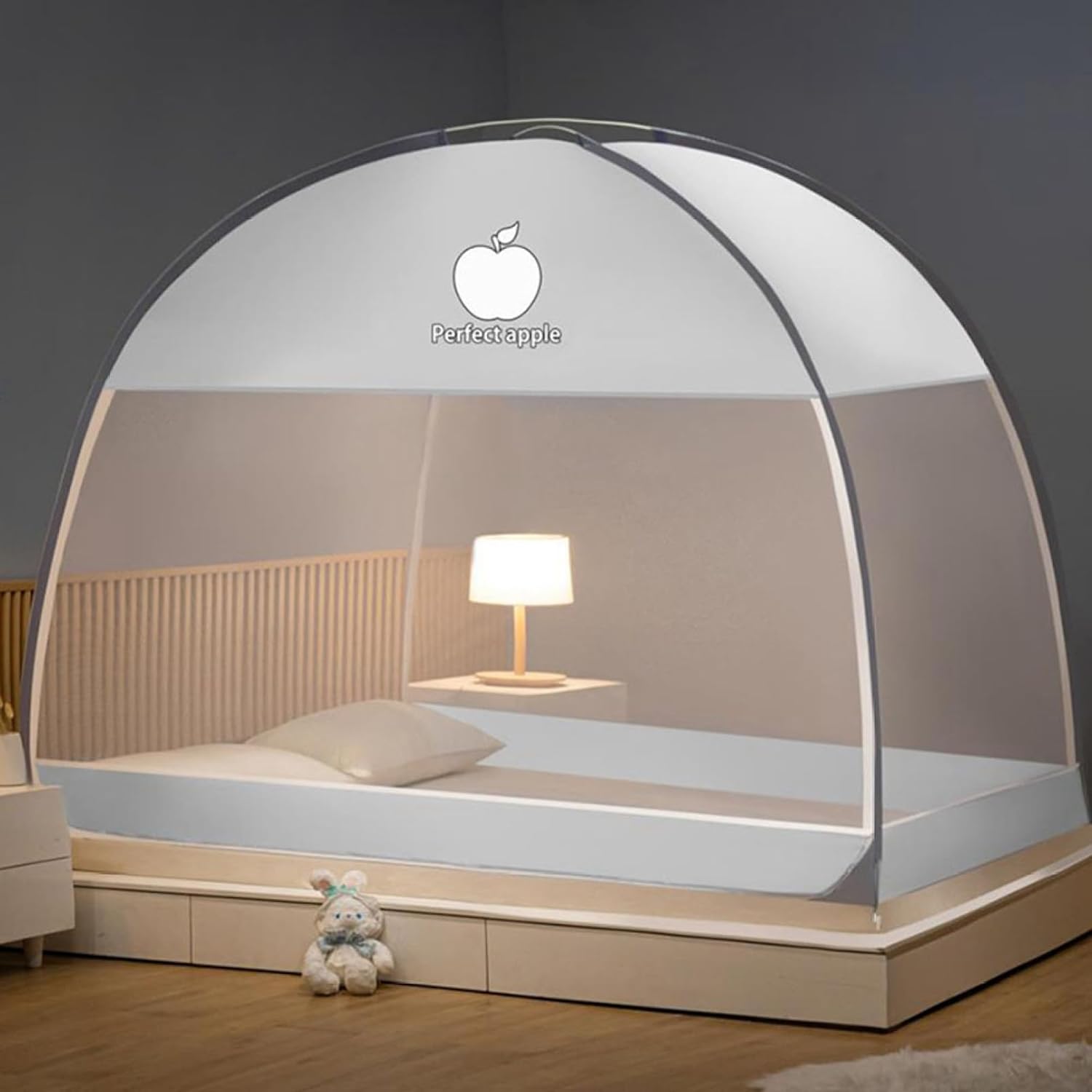 蚊帳 夏 かや 120cm 蚊対策 ムカデ対策 スクエア蚊帳 テント式 子供 通気性よい 全方位ガード 収納袋付..