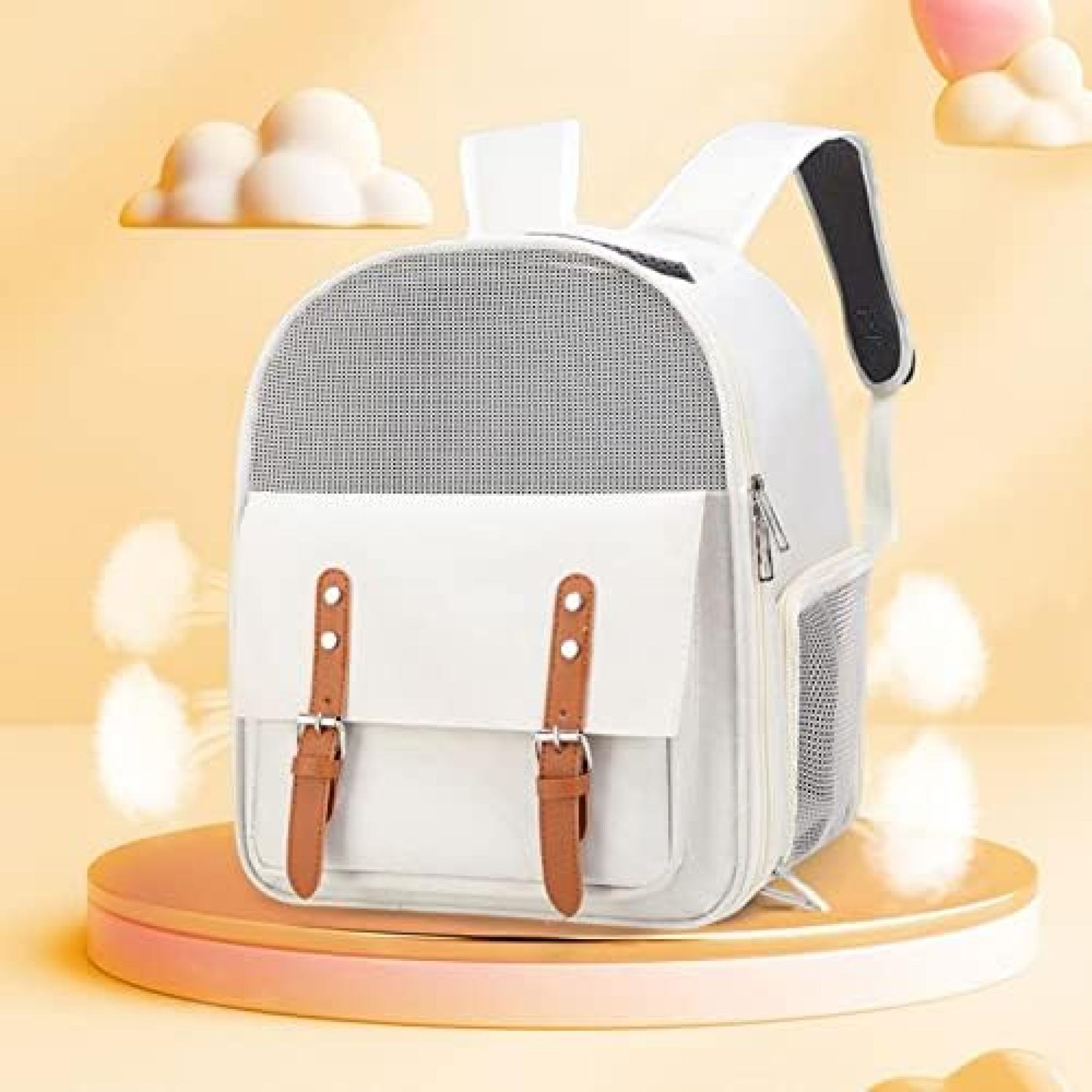 【15%OFFクーポン〜】猫キャリーリュック 大容量 調節可能なショルダーストラップ ...