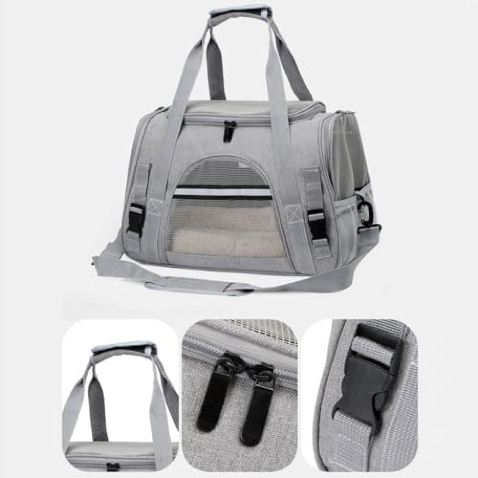 【全店通用25％OFFクーポン】ペットキャリー バッグ ショルダー 中?大型猫?小型犬?...