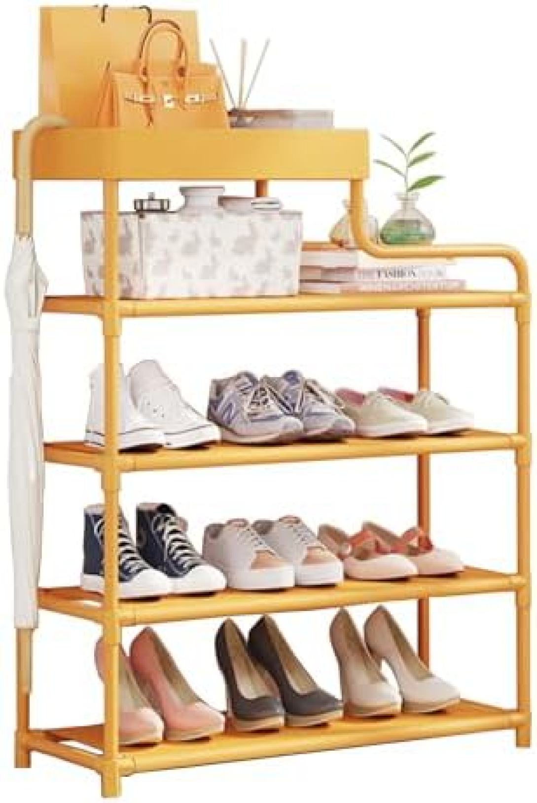 　　　 ◆◇◆売れている秘密◆◇◆ 【仕様】鉄製靴棚。素材：鉄。サイズ: 約60*21*62cm，80*21*62cm，60*21*78.5cm， 80*21*78.5cm；色：イエロー，ブラック，ホワイト。 簡単取り付け：取り付けが簡単でスピーディー。短時間で靴ラックを設置してお使いいただけます。 組み立て簡単：フラットパッケージのため取り扱い?組み立てが簡単。付属の説明書でDIY感覚で楽しめます。 お手入れ簡単：表面が滑らかで傷がつきにくく、湿った布で簡単に掃除できます。毎日の掃除とメンテナンスが簡単なのでいつも清潔に保てます。 スペース節約：狭い場所にも設置可能な省スペースデザイン。廊下、寝室、バスルーム、バルコニー、キッチンなど幅広い場所に最適。小さいデザインはお部屋の雰囲気を邪魔しません。 　　　◆◇◆注意事項◆◇◆ご覧のモニターの環境、撮影環境により実物と色味が異なって見える場合がございます。湿った状態で他のものと擦り合わせると色が移る恐れがあります。濃色品の洗濯時は、白色、淡色と分けて洗ってください。説明 【最高の収納＆デザイン！】靴収納ラック シューズボックス 靴収納 靴棚 靴箱 収納ラック 下駄箱 多段設計 鉄製＆プラスチック製 大容量＆省スペース おしゃれ＆防臭 防塵＆通気性抜群 組み立て簡単 玄関収納に最適 (イエロー,60*21*78.5cm) 【驚きの機能が満載！】【仕様】鉄製靴棚。素材：鉄。サイズ: 約60*21*62cm，80*21*62cm，60*21*78.5cm， 80*21*78.5cm；色：イエロー，ブラック，ホワイト。 組み立て簡単：フラットパッケージで提供され、付属の説明書もついているので、すぐに組み立てられます。DIYを楽しむことができます。 清潔な保持：滑らかな表面の棚は簡単に掃除でき、毎日のメンテナンスも簡単です。湿った布ですぐに拭くだけでOK！ 省スペース：コンパクトなデザインで、狭いスペースでも設置可能。廊下やバスルームなどのあらゆる場所に最適です。 耐久性とスタイル：鉄製素材でしっかりとした作りで、イエロー、ブラック、ホワイトのカラーバリエーションからお選びいただけます。シンプルでスタイリッシュなデザインがお部屋に上品なアクセントを加えます。