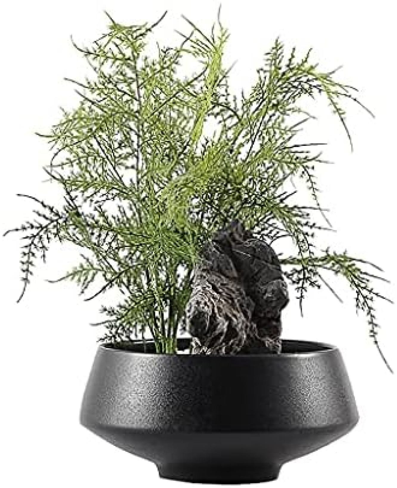 人工観葉植物 盆栽シミュレーション 細かい葉 緑の植物 鉢植えの植物の装飾 ポーチ リビングルーム オフィス ティーハウス 盆栽 ソフト装飾 装飾 人工観葉植物