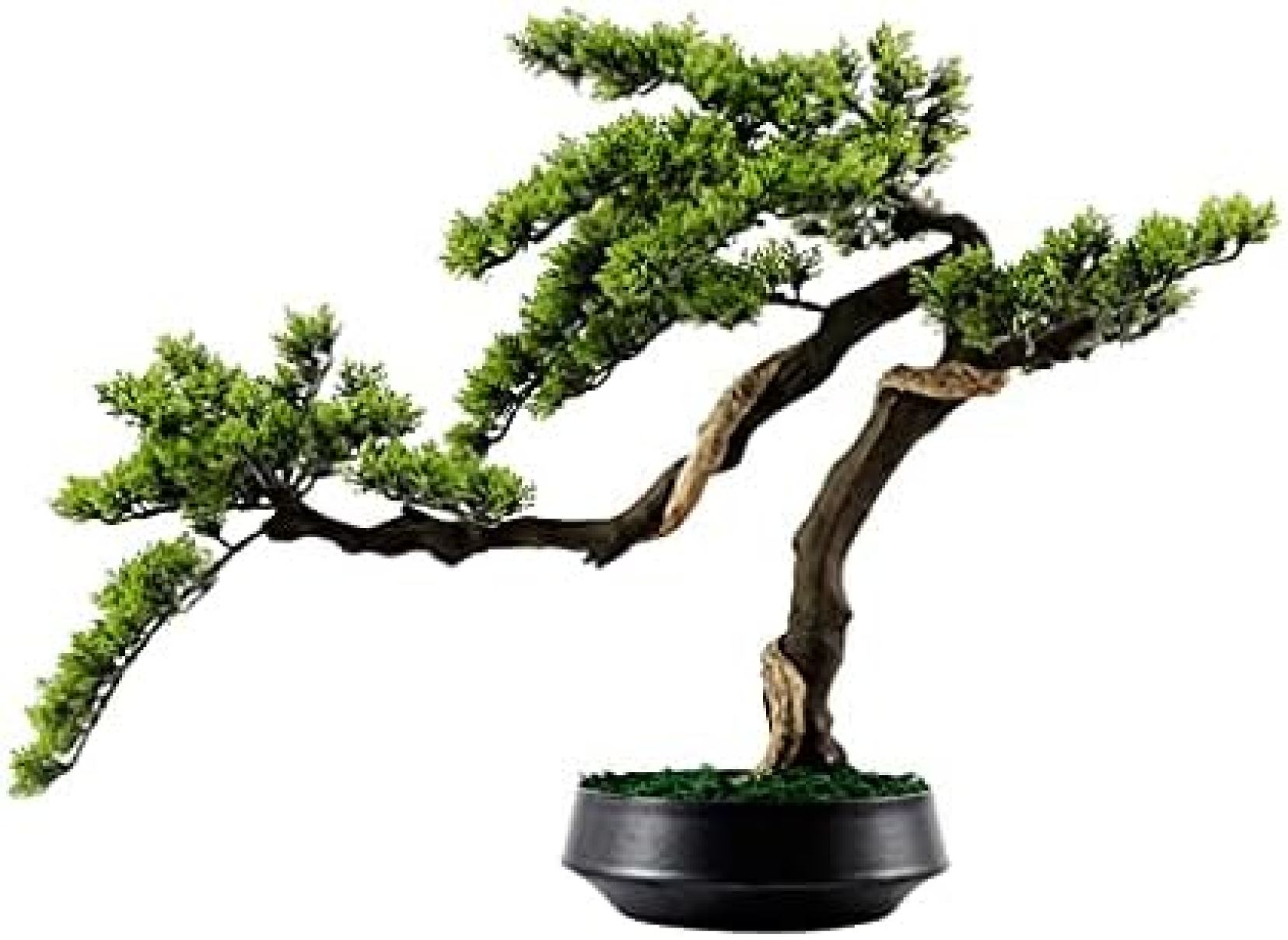 人工観葉植物 人工ツリー盆栽リビングルームシミュレーションマツの木の陶磁器の植木鉢シンプルな雰囲気のホームオフィスの研究装飾 人工盆栽