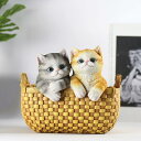 収納ボックス猫さん 置物 キー収納トレイ 装飾 F リエイティブ 飾り 卓上便利な収納 キー収納 玄関に飾る 玄関置物 スタイル3 眼鏡置き 鍵/印鑑/リモコン/化粧品/キャンディーなど収納 樹脂製
