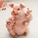 置物 カワイイ置物 ガーデニング 記念品 贈り物 オブジェ ピッグ モダン 北欧 幸運 シンプル 豚 動物 ブラック ぶたグッズ アニマル雑貨 癒し系 インテリア雑貨 防水 アウトドア アニマル デコ