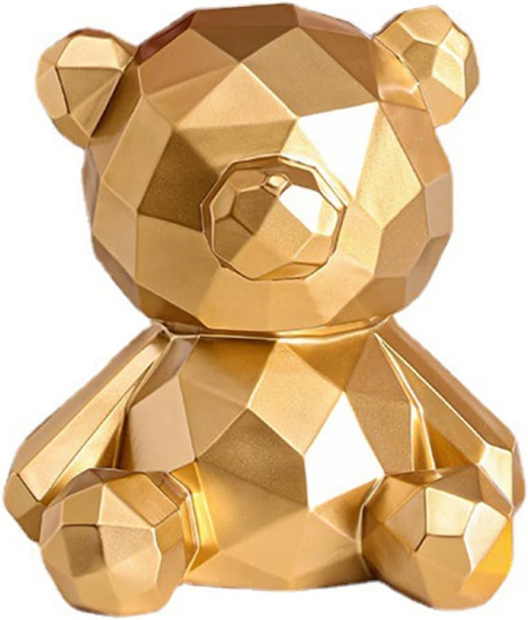 面白い アニマル 貯金箱 かわいい 動物の置物 小銭 紙幣 お札 貯まる 展示用 人気貯金箱 F 飾り クマ ..