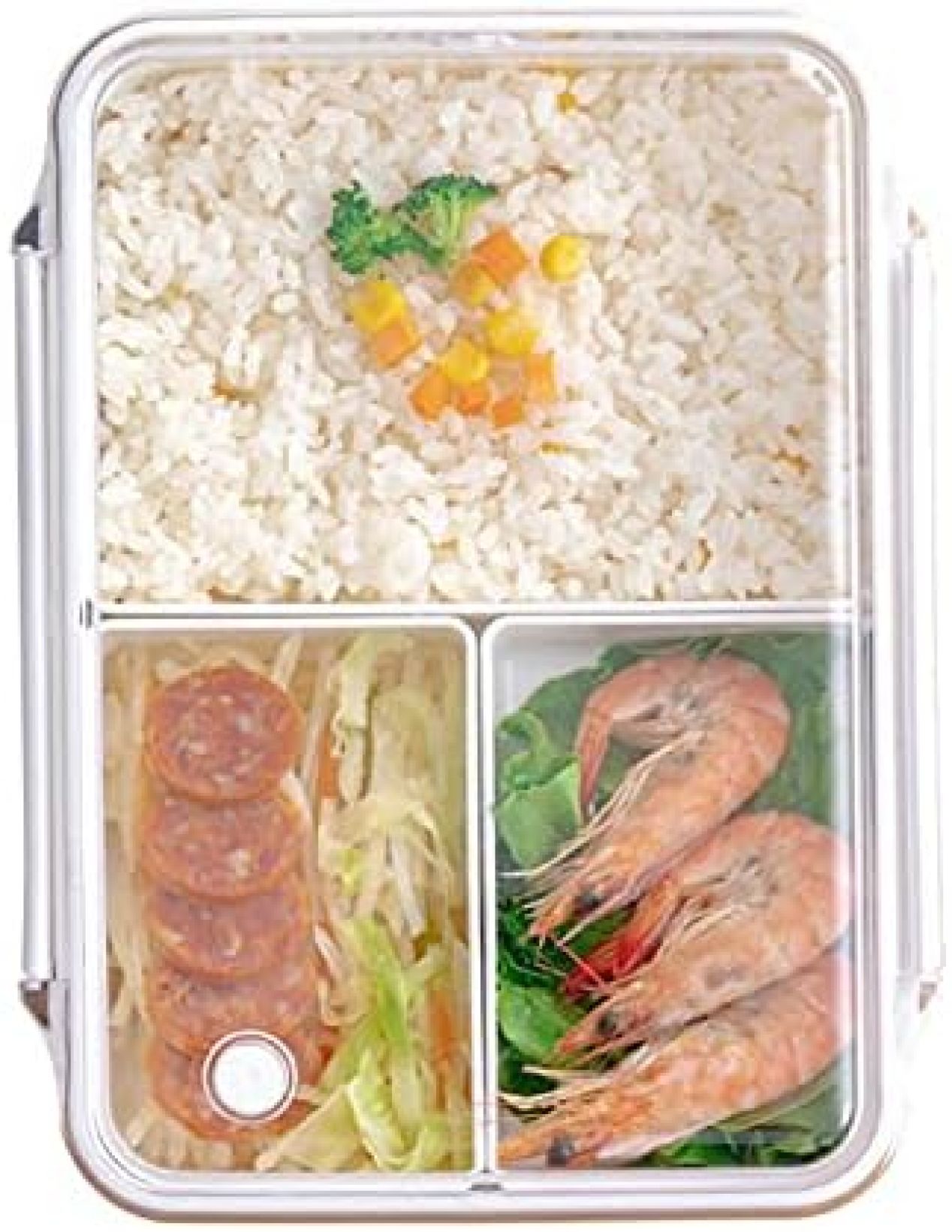 　　　 ◆◇◆売れている秘密◆◇◆ 高い品質の素材で作られた弁当箱は、安全なプラスチックで作られており、高温耐性があります。電子レンジ、食器洗い機、冷蔵庫にも適しており、再利用できます。 どこでも健康的な食事が簡単にできる食品貯蔵容器は、食事の準備を手伝い、体重管理にも役立ちます。学校や仕事場での利用に最適です。 デザインの弁当箱は、他社よりも頑丈で長持ちし、再利用性があるため経済的です。 電子レンジ、食器洗い機、冷凍庫に適した多目的な弁当箱は、様々な機会で活躍します。 高温耐性があり、安全で健康、シンプルかつ実用的な弁当箱は、環境にもやさしい素材で作られています。 　　　◆◇◆注意事項◆◇◆ご覧のモニターの環境、撮影環境により実物と色味が異なって見える場合がございます。湿った状態で他のものと擦り合わせると色が移る恐れがあります。濃色品の洗濯時は、白色、淡色と分けて洗ってください。説明 「ポータブル3コンパートメント電子レンジ対応食品容器 - ダイエット友好的な食事管理ツール」 食品グレード素材を使用：安全なプラスチックで作られ、-40Cから120Cの温度に耐える頑丈で耐久性のあるお弁当箱です。 健康的な食事管理：食品貯蔵容器を使って食事の計画を簡単にし、体重管理をサポートします。学校や仕事に持ち運ぶのに最適です。 デザイン：他社製品と比べてもっとも頑丈で再利用性が高いランチコンテナです。長く使えるので経済的です。 多目的に使用可能：電子レンジ、食器洗い機、冷蔵庫に適しているため、さまざまな場面で活躍します。 高温耐性：-40Cから120Cの温度に耐えられる安全素材を使用した、お弁当箱です。安全かつ環境にやさしい製品です。