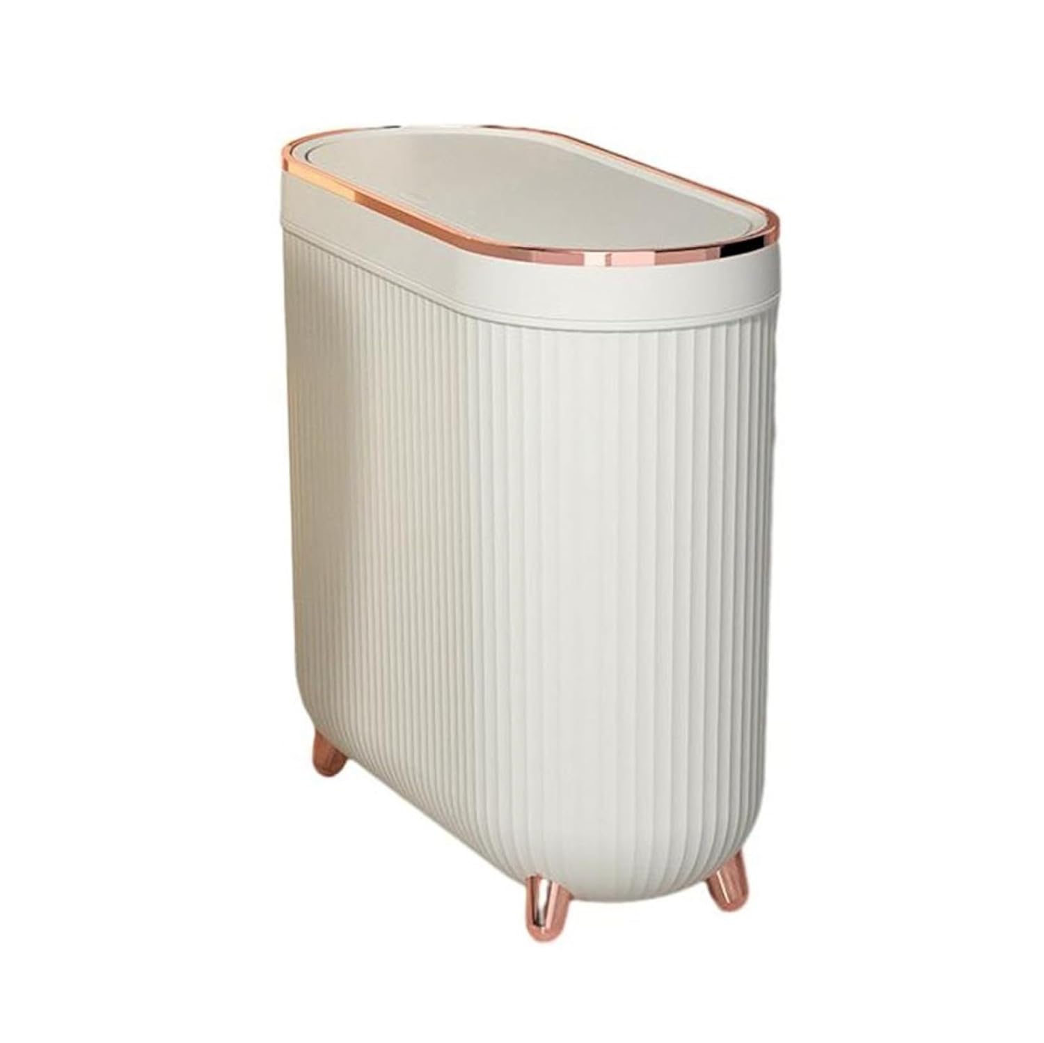 ゴミ箱 ふた付き 12L ダストボックス 丸型 プッシュ式 ごみ箱 スリム おしゃれ 抗菌 消臭 密閉 音無し 部屋 キッチン リビングルーム トイレ 浴室 オフィス用 プラスチック ホワイト