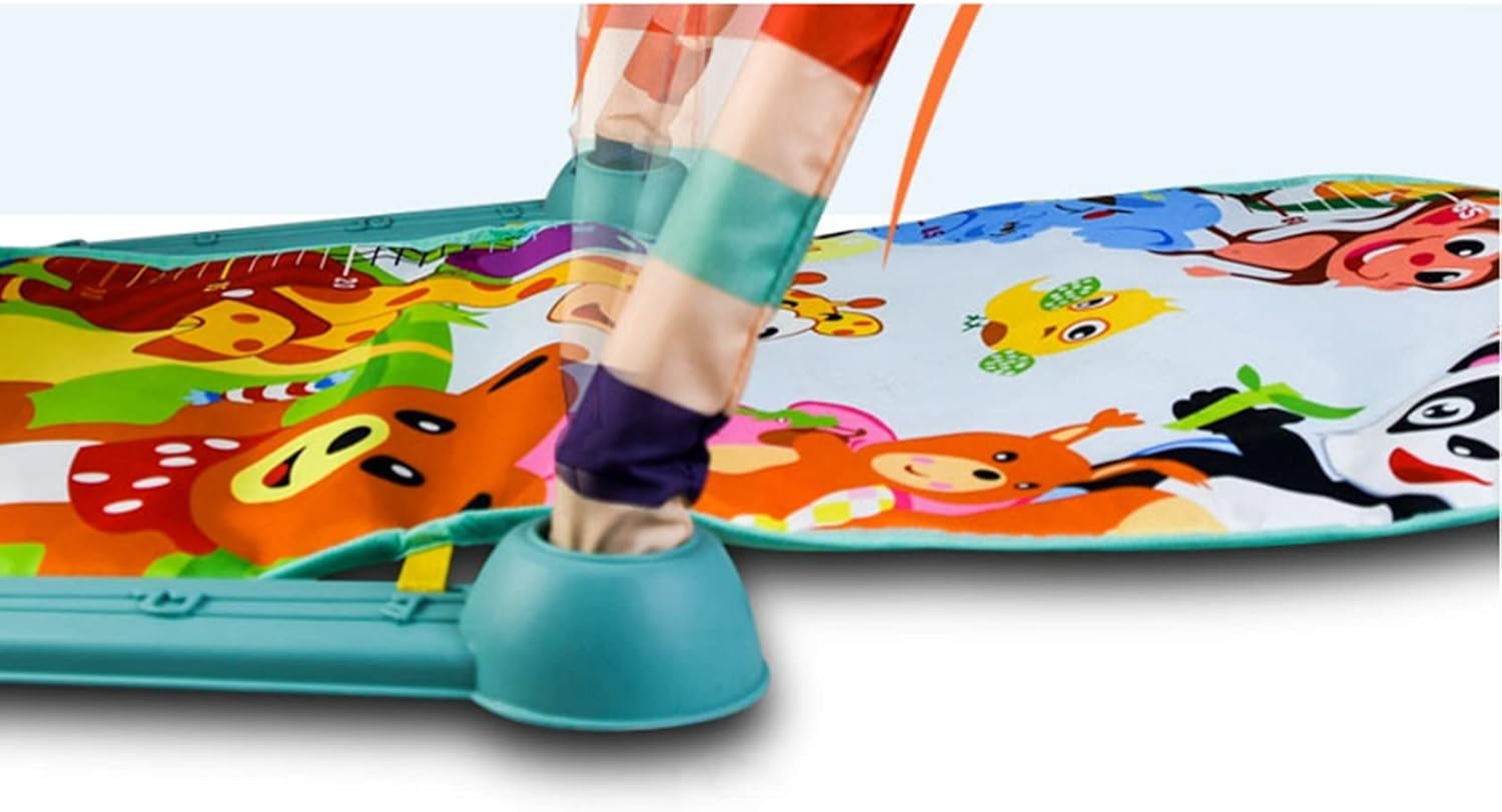 ベビージム 58*76*45cm おもちゃ付き プレイマット プレイジム 幼児 赤ちゃん 音が鳴るピアノ ベビージムマット ベビーおもちゃ 新生児 知育おもちゃ 洗濯可能 ピアノジム ベビープレイマッ