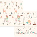 ベビープレイマット 200*180*1.5cm ジョイントマット キッズ用プレイマット 折り畳み式 両面使用可 赤ちゃん シンプル おしゃれ 出産祝い ルームマット 防水 防音 衝撃緩和 安全 無毒