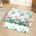 ベビープレイマット 200*180*1.5cm 折りたたみ 子供 厚手 キッズ用プレイマット おしゃれ ジョイントマット 清掃簡単 衝撃緩和 転倒防止 防水 防...