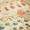 ベビーマット 200*180*1cm 折りたたみ 子供 薄手 厚手 キッズ用プレイマット 可愛い 遊び 学べる 楽しい 収納 両面パターン 清掃簡単 安全 無毒 無味 XPE素材 出産祝い ルームマッ