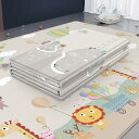 ベビーマット 200*180*1cm プレイマット 折り畳み式 子供 遊び 学べる 楽しい 薄手 キッズ用プレイマット 可愛い 両面使用可 転倒防止 清掃簡単 ...