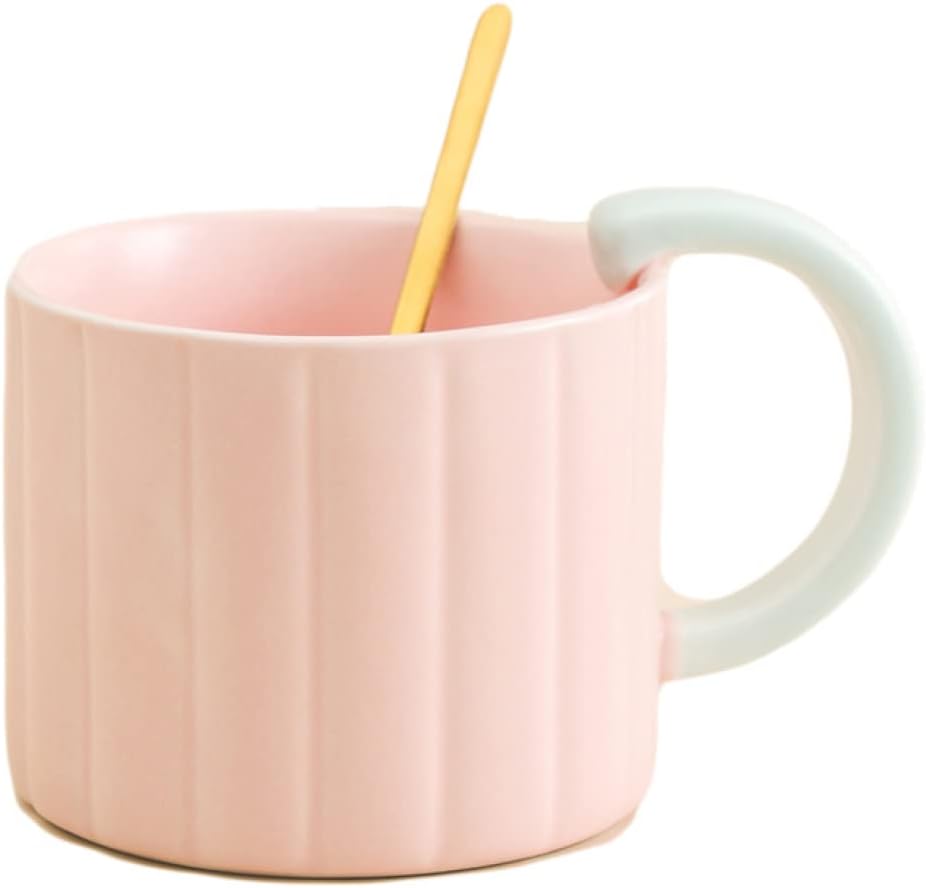 ティーカップ コーヒーカップ INS風 無地 エレガント 420ml 北欧 個性的 洋風 マグカップ 洋食器 紅茶 ..