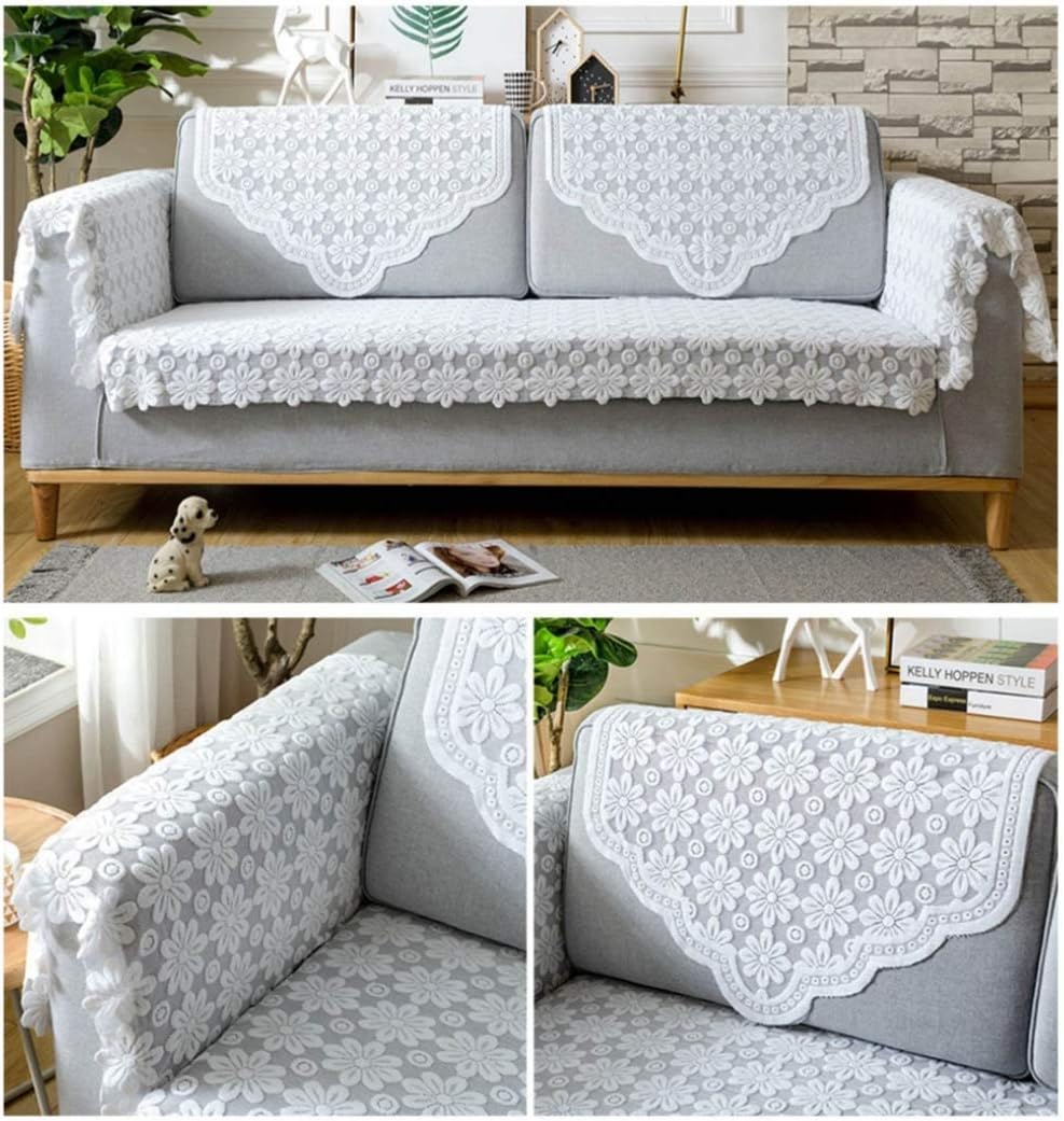 【全店通用25%OFFクーポン】ソファーカバー フラワー 北欧風 60*60cm 犬猫対策 撥水加工 防水シート ソファーシーツ 替えソファーカバー 滑り止め 傷防止 爪とぎ防止 洗える ソファー保護カバー 替えソファカバー [3]