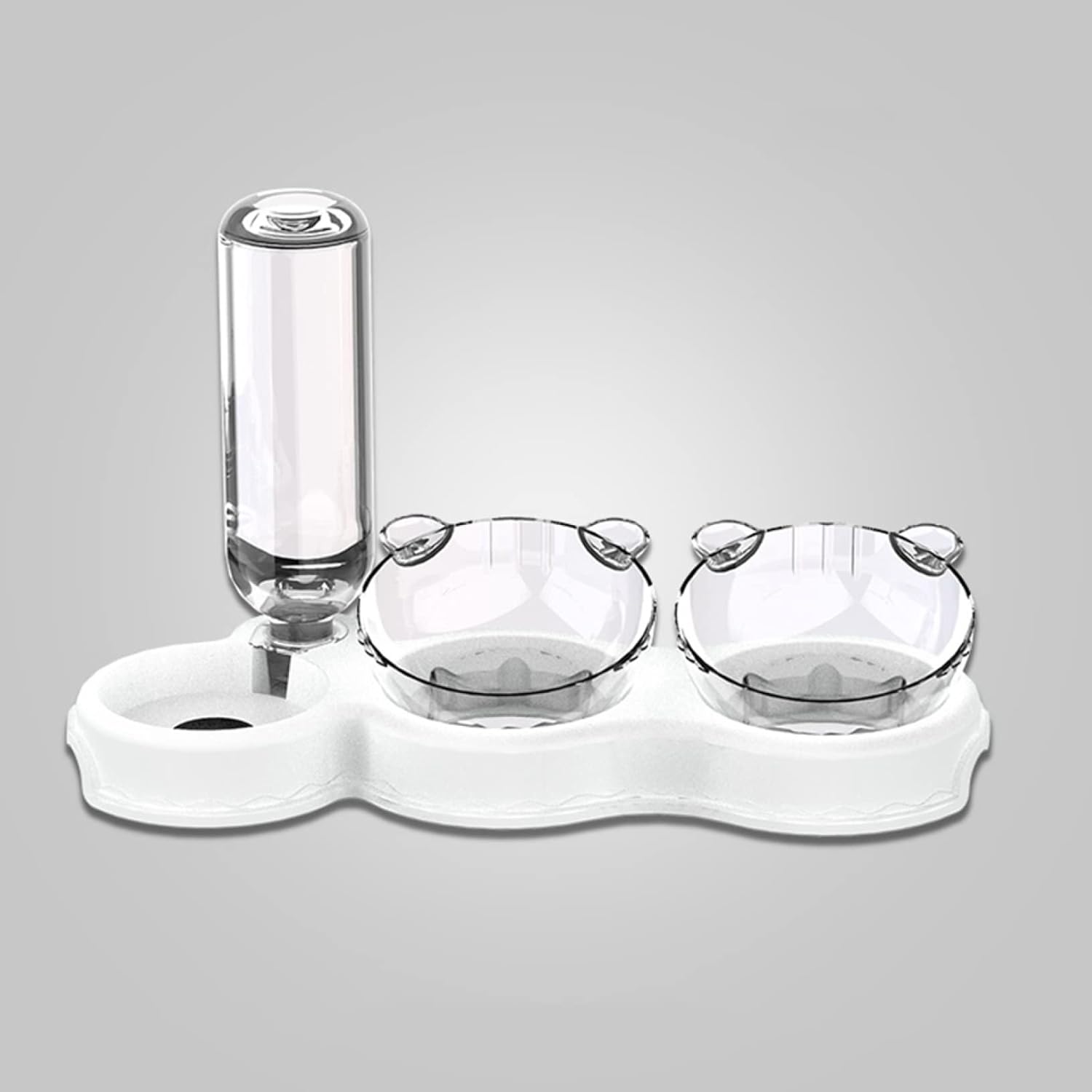 ペットボウル 食器 自動給水器 猫 えさ 皿 猫 食器 フードボウル 犬 えさ 皿 ウォーターボトル 自動給..