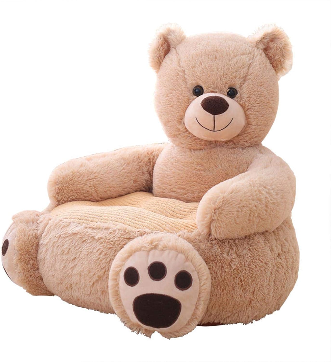 子供用ソファ キッズソファー ベビーソファー お座りチェア ベビーチェア ソフトチェア ふわふわ ぬいぐるみ ? 熊の形 お座り練習チェア 安定感 キッズソファー 男女兼用 安全 安定感 クリスマスプ(3)