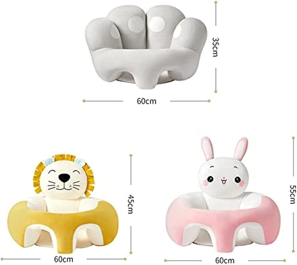 ベビーソファー お座り練習 キッズソファー 子供ソファー 気持ちいい 安定感 ぬいぐるみソファー ふわふわ ソフトチェア 可愛い動物デザイン お食事 贈り物 ギフト 装飾り 男女兼用 赤ちゃん椅子 ( [2]