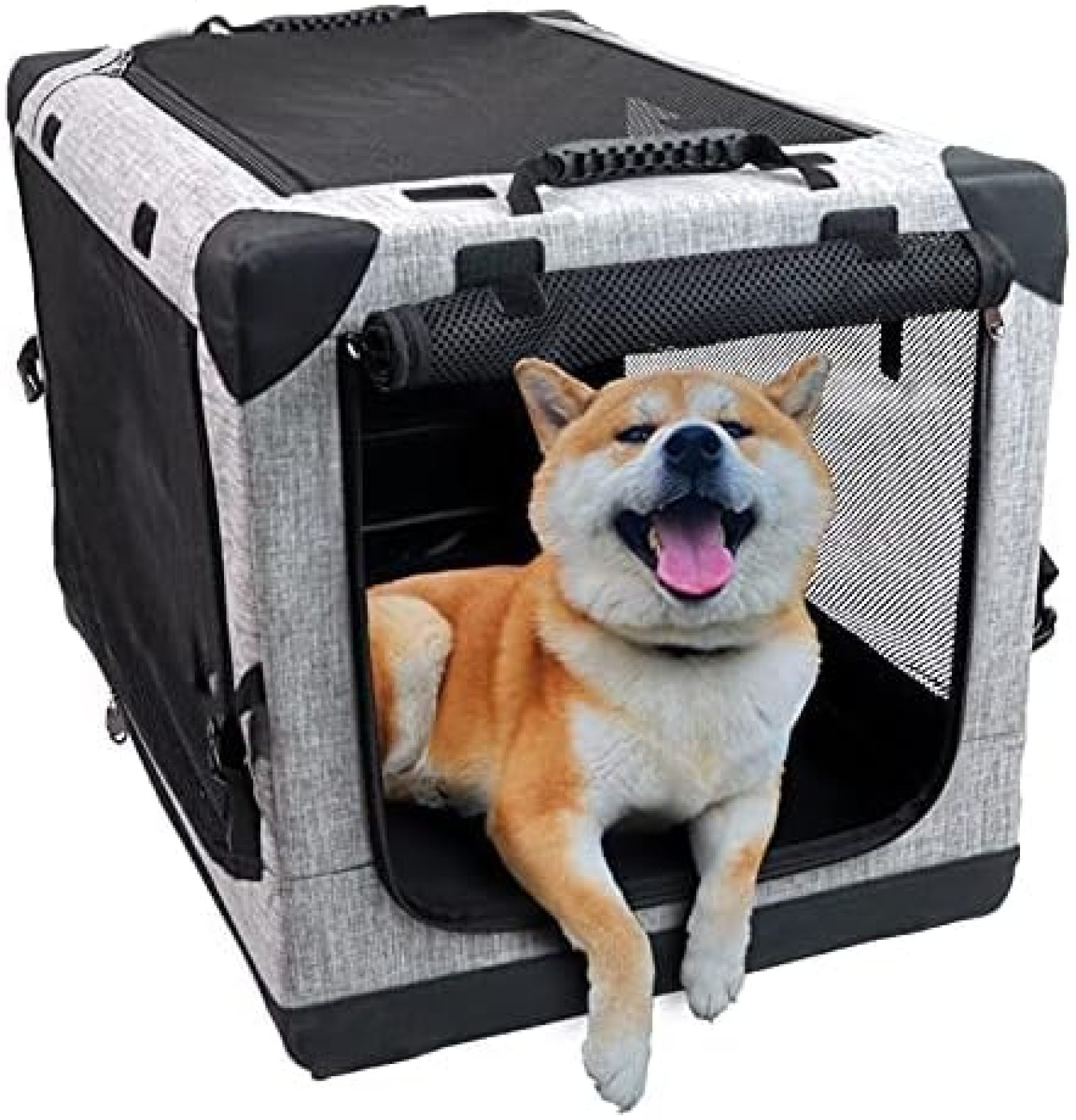 折りたたみペットケージ 犬ケージ 犬用クレート 猫用キャリー?カート 持ち手付き ...
